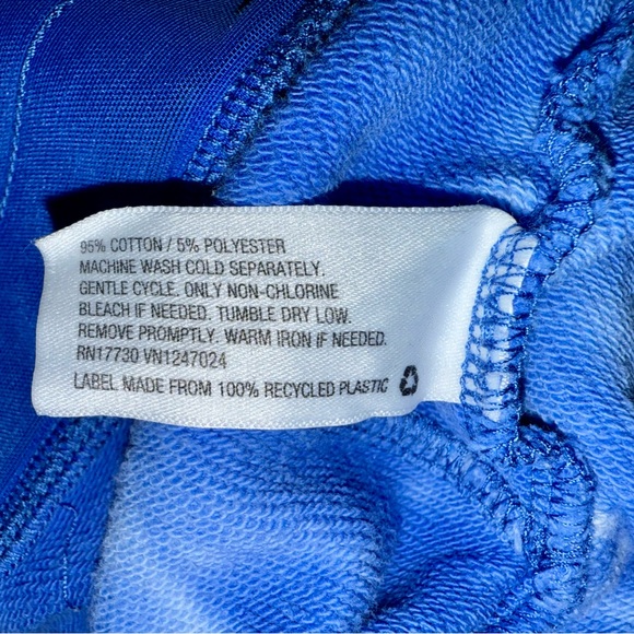 JoyLab Blue and White Cropped Tie-Dye Pants - Picture 7 of 8